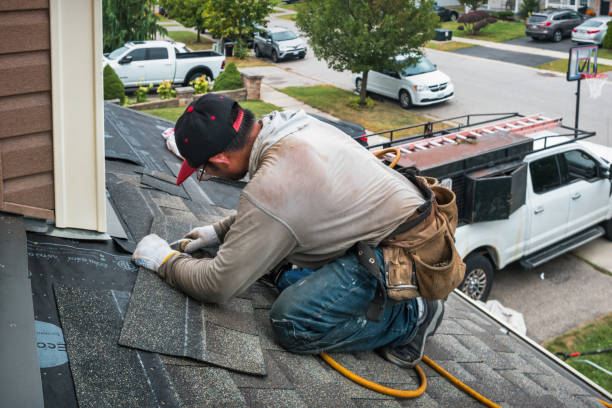 Professional Roofing technician working in Almelund, MN